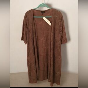 Lace Cardigan COAT, Dark Olive XL NWT